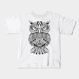 Owl with open wings and claws Kids T-Shirt